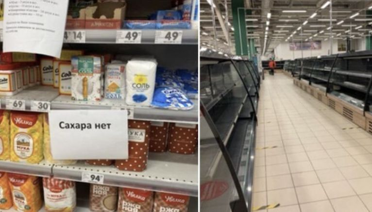 Руснаците са в шок след драстичния скок на цените и празните щандове в магазините