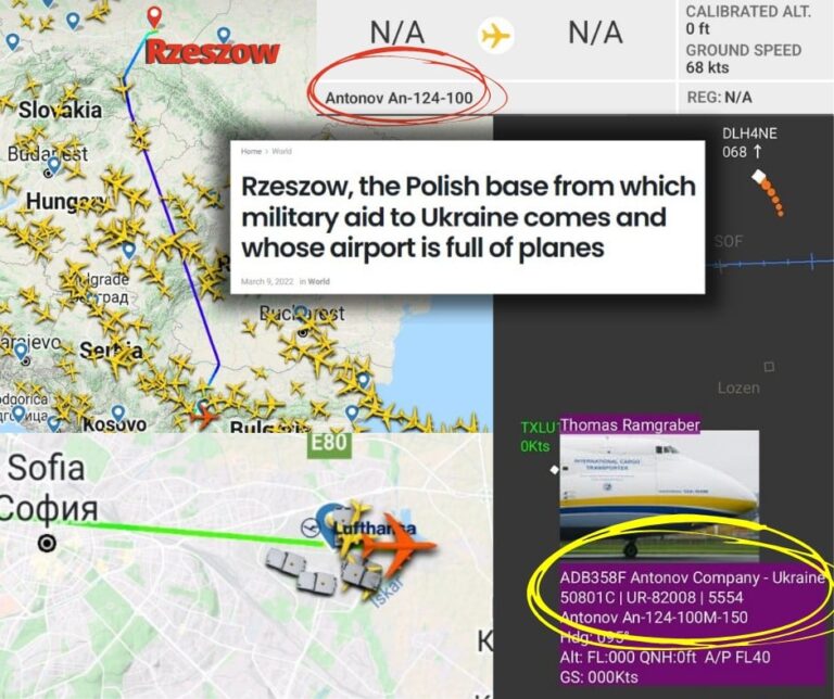 Извънредно! Необозначен украински товарен самолет кацна в България от Жешов, Полша. Какво ли значи това