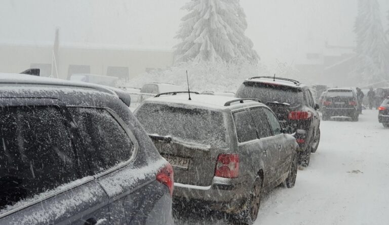 Снегът спря автобусна линия в София, пътищата в природен парк “Витоша” са затворени